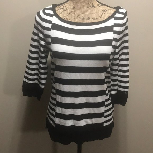 {WHBM} Striped Pullover Sweater - Picture 3 of 7